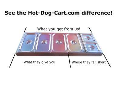 Hot dog cart difference